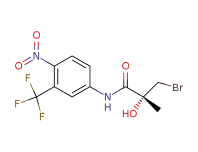 N-[4-nitro-3-(trifluoromethyl)phenyl]-(2R)-3-bromo-2-hydroxy-2-methylpropanamide